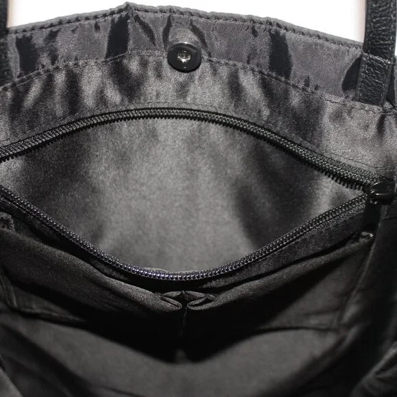 Brighton Take A Beau Big Bow Black Tote Shoulder Bag Purse - Picture 8 of 12